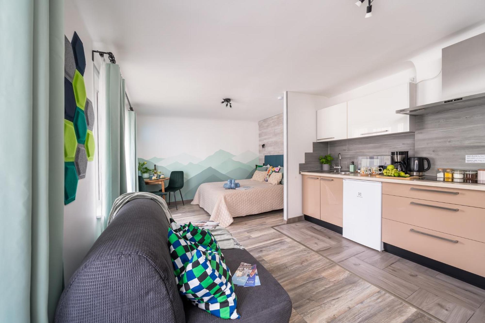 Green Garden & Private Parking Apartments With Playground Riga Bagian luar foto